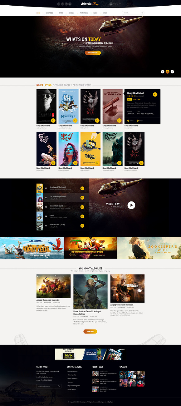 MovieZone - Movie, Cinema WP Theme in WordPress Magazine Themes - product preview 1