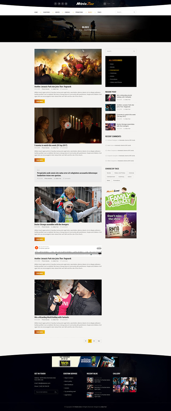 MovieZone - Movie, Cinema WP Theme in WordPress Magazine Themes - product preview 16