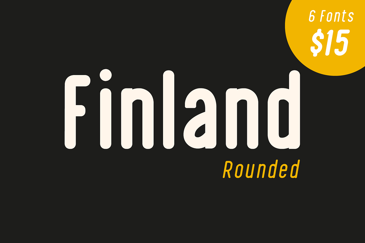 Finland Rounded - Font Family in Sans-Serif Fonts - product preview 8