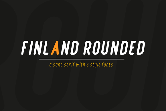 Finland Rounded - Font Family in Sans-Serif Fonts - product preview 5
