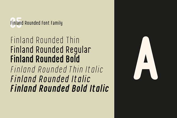 Finland Rounded - Font Family in Sans-Serif Fonts - product preview 6