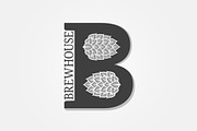 Brewhouse logo with letter B 