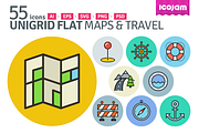 UniGrid Flat Maps & Travel