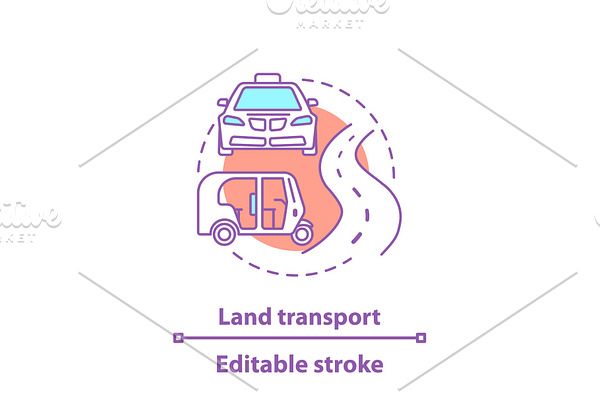 City transport concept icon
