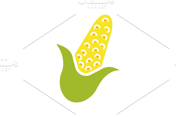 Corn glyph color icon