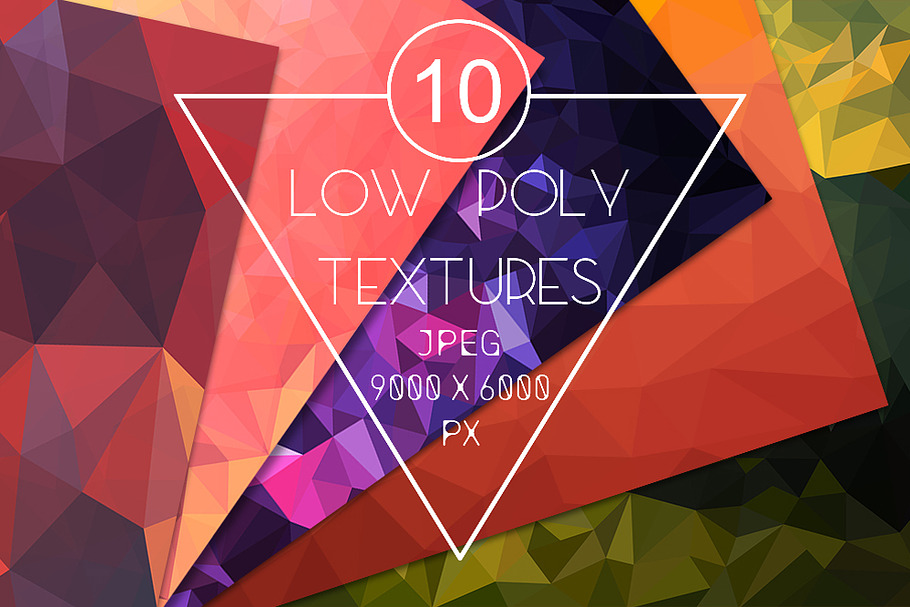 10 polygon backgrounds Textures  in Textures - product preview 8