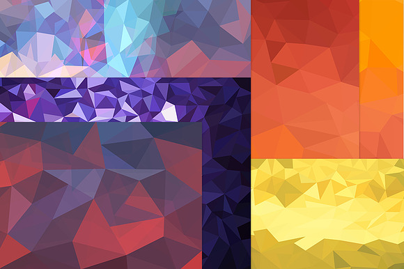 10 polygon backgrounds Textures  in Textures - product preview 1