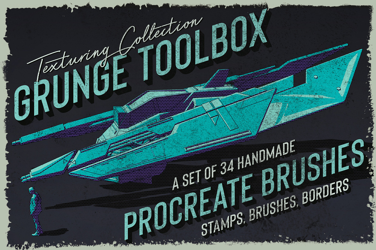 Grunge Toolbox Procreate Brushes in Add-Ons - product preview 8