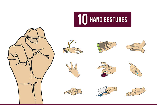 10 Hand Gestures