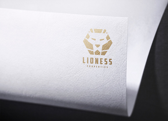 Logo Mockup Curved Paper - PSD in Branding Mockups - product preview 2