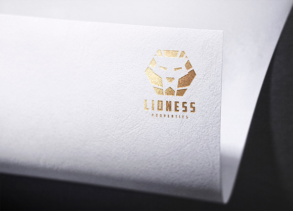 Logo Mockup Curved Paper - PSD in Branding Mockups - product preview 5