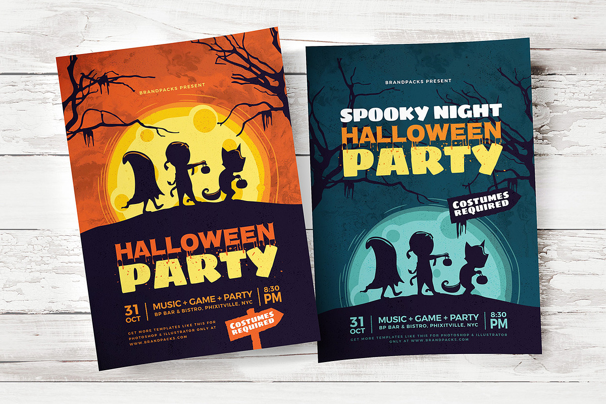 Halloween Flyer / Poster Templates in Flyer Templates - product preview 8