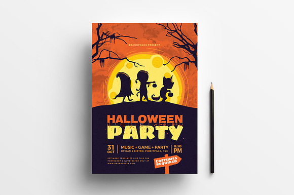 Halloween Flyer / Poster Templates in Flyer Templates - product preview 1