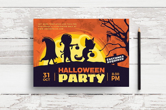 Halloween Flyer / Poster Templates in Flyer Templates - product preview 3