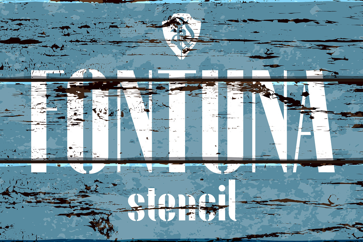 Fontuna stencil in Stencil Fonts - product preview 8