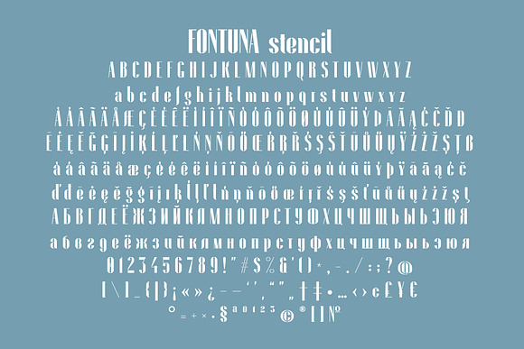 Fontuna stencil in Stencil Fonts - product preview 2