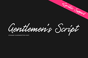 Gentlemen's Script