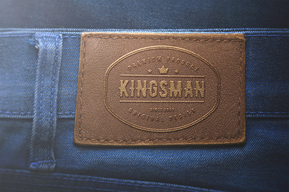 Logo Mockup Label Jeans - PSD in Mockup Templates - product preview 8