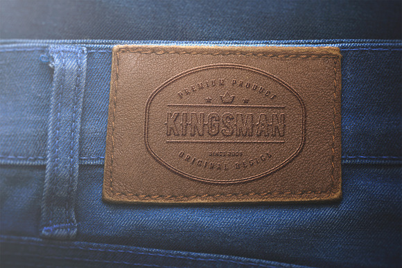Logo Mockup Label Jeans - PSD in Mockup Templates - product preview 2