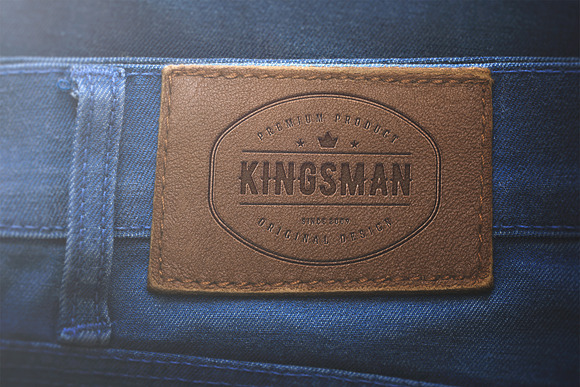 Logo Mockup Label Jeans - PSD in Mockup Templates - product preview 3