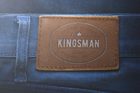 Logo Mockup Label Jeans - PSD in Mockup Templates - product preview 5