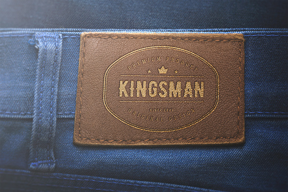 Logo Mockup Label Jeans - PSD in Mockup Templates - product preview 6