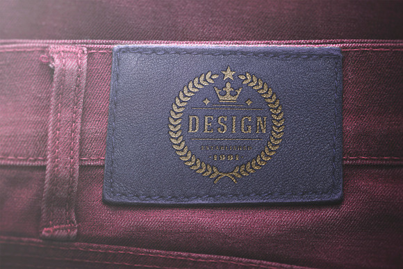 Logo Mockup Label Jeans - PSD in Mockup Templates - product preview 8