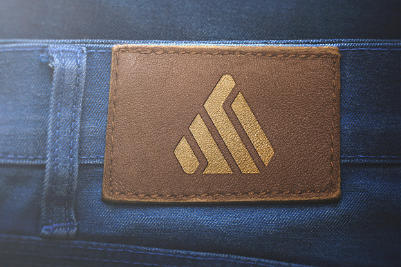 Logo Mockup Label Jeans - PSD in Mockup Templates - product preview 9