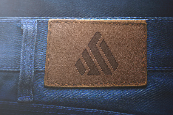 Logo Mockup Label Jeans - PSD in Mockup Templates - product preview 10