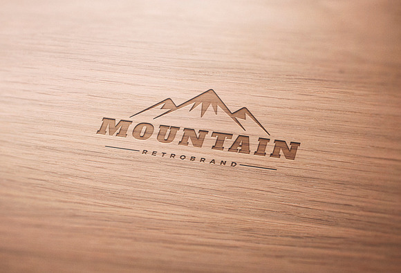 Logo Mockup Wood - PSD in Branding Mockups - product preview 1