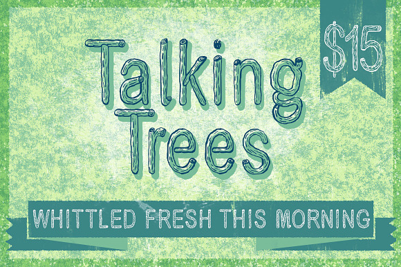 Talking Trees (2.0) in Display Fonts - product preview 1