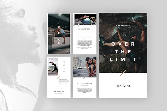 Workout Canva Social Media Pack in Instagram Templates - product preview 4