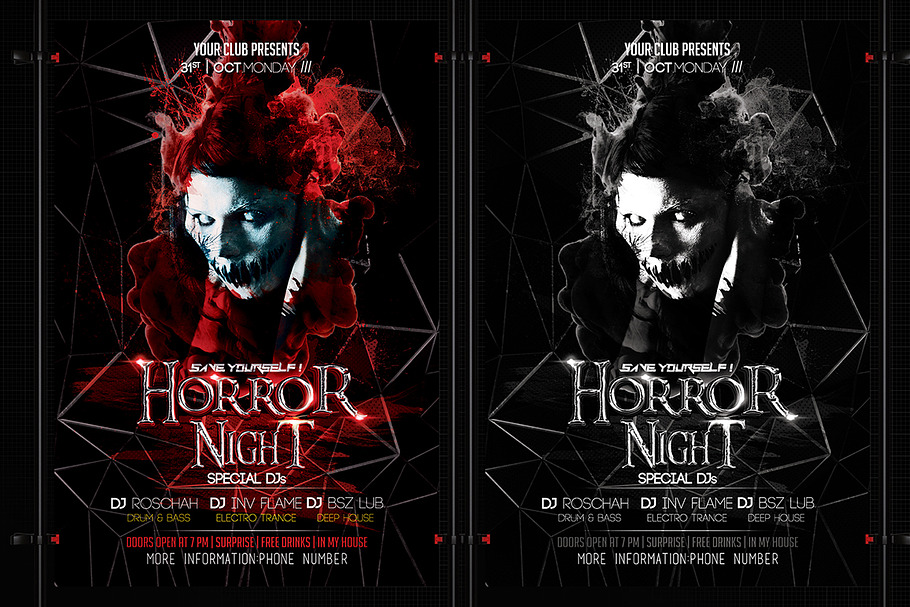 Horror Night Halloween Flyer
