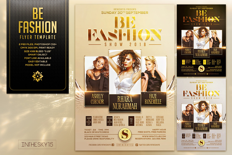 Be Fashion Flyer Template in Flyer Templates - product preview 8