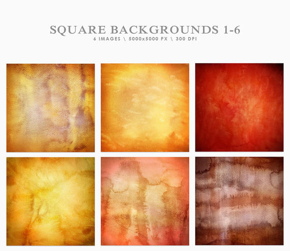 Autumn Watercolor Backgrounds in Textures - product preview 3