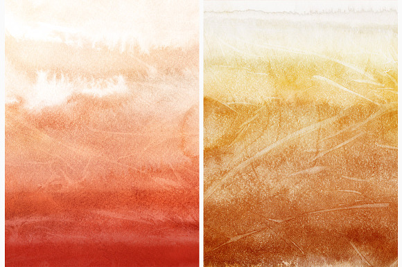 Autumn Watercolor Backgrounds in Textures - product preview 7