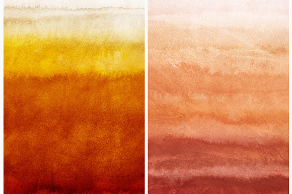 Autumn Watercolor Backgrounds in Textures - product preview 8