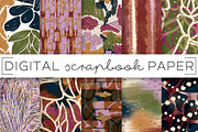 Jewel Toned Abstract Paper Set