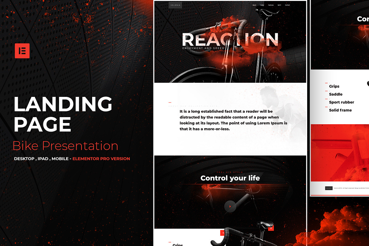 Bike Present - Elementor Pro Layout in Landing Page Templates - product preview 8
