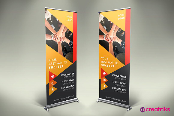 6 Roll Up Banners in Templates - product preview 2