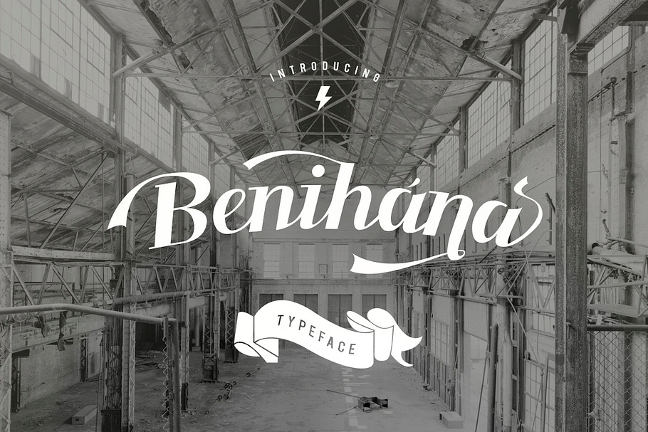 Benihana Vintage Font in Script Fonts - product preview 8