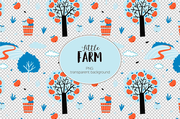 Little Farm pattern set in Patterns - product preview 1