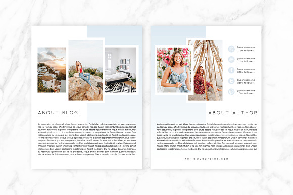 7 Page Media Kit in Stationery Templates - product preview 1