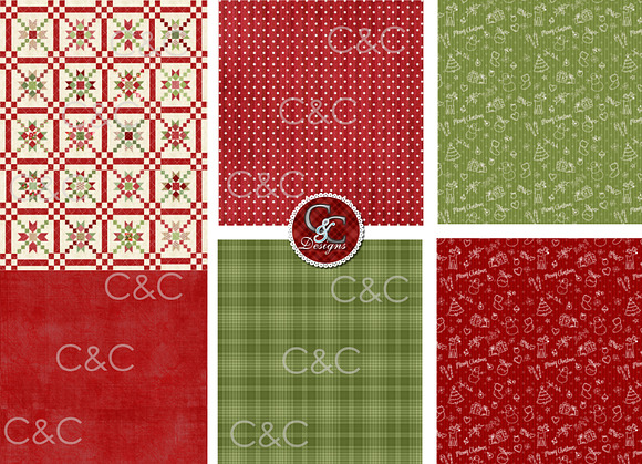 24 Plus Christmas Patterns Papers in Objects - product preview 1