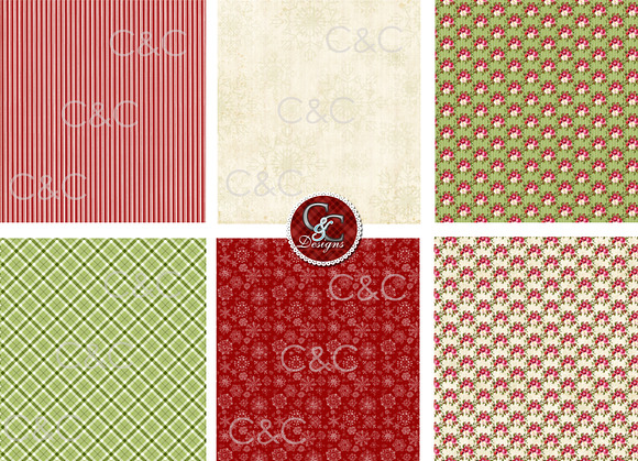 24 Plus Christmas Patterns Papers in Objects - product preview 3