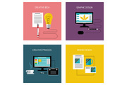 Set of Creative, Branding Graphic