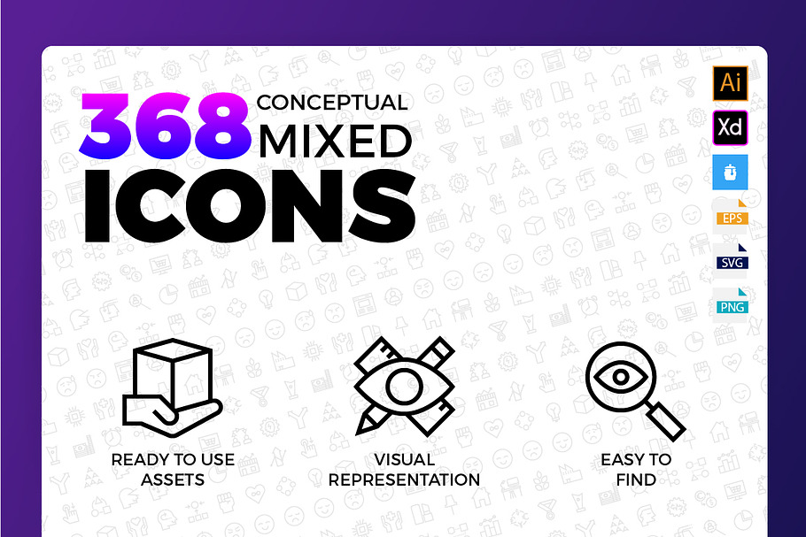 Conceptual Mixed Icons in Icons - product preview 8