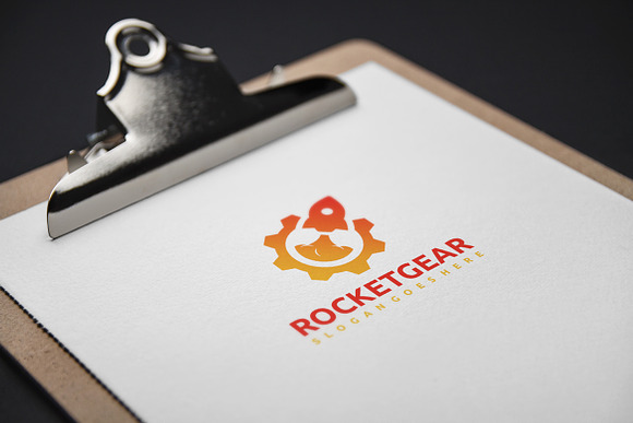 Rocket Gear Logo in Logo Templates - product preview 3