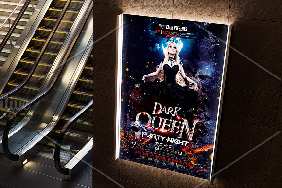 Dark Queen Halloween Flyer in Flyer Templates - product preview 1