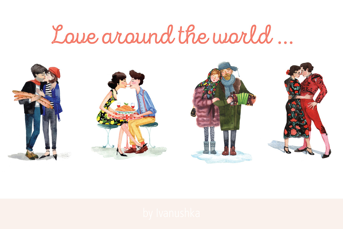Love around the world in Illustrations - product preview 8